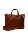 Il Bisonte satchel bag in brown leather price BBC056 PO0001 SEPPIA BW396 shop online