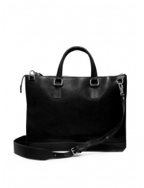 Il Bisonte satchel bag in black leather