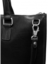 Il Bisonte satchel bag in black leather price