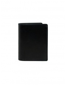 Guidi PT3 men's wallet in black kangaroo leather PT3 PRESSED BLKT