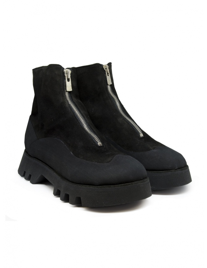 Guidi ZO06FZV black suede boots with front zip ZO06FZV HORSE REVERSE L. BLKT mens shoes online shopping