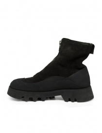 Guidi ZO06FZV black suede boots with front zip