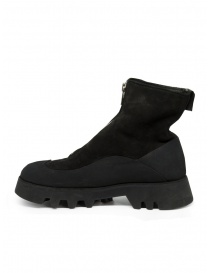 Guidi ZO06FZV black suede boots with front zip buy online