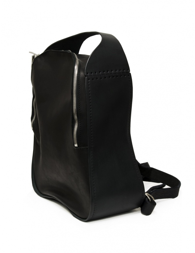 Guidi RD03 rigid backpack in black leather RD03 SOFT HORSE BLKT bags online shopping