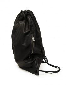 Guidi ZA1 black leather drawstring backpack