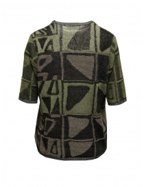 Fuga Fuga green black and grey knit T-shirt buy online