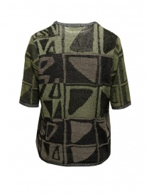 Fuga Fuga T-shirt in maglia verde nera e grigia acquista online