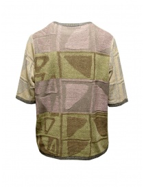 Fuga Fuga pink green beige knit T-shirt