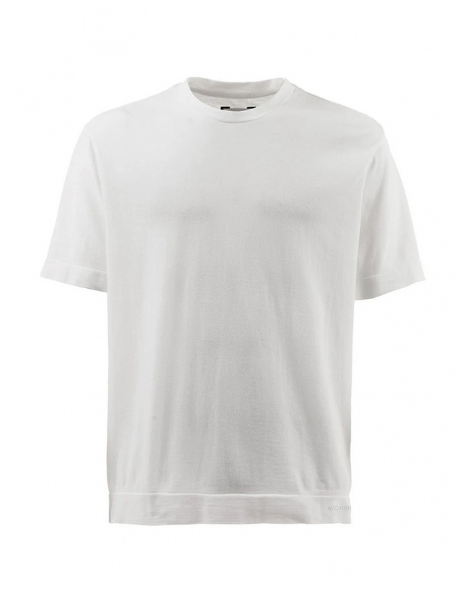 Monobi white organic cotton T-shirt 12180511 WHITE 5000 mens t shirts online shopping