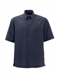 Monobi camicia blu manica corta online