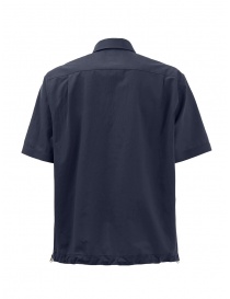 Monobi camicia blu manica corta