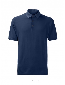 Monobi short-sleeved electric blue polo shirt 12862513 BLUE 4