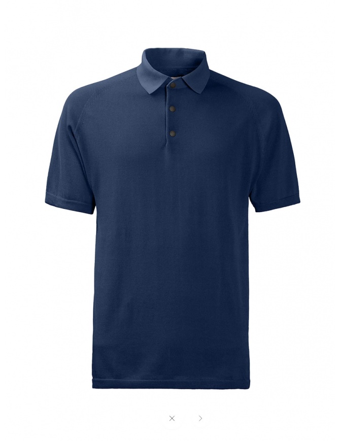 Monobi polo blu elettrico a maniche corte 12862513 BLUE 4 t shirt uomo online shopping