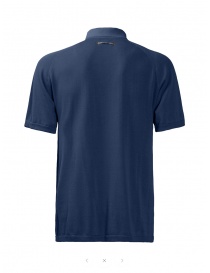 Monobi short-sleeved electric blue polo shirt