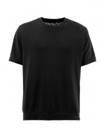 Monobi T-shirt nera in cotone biologico online