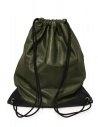 Guidi ZA1 drawstring backpack in green leather shop online bags