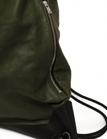 Guidi ZA1 drawstring backpack in green leather bags buy online