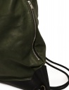 Guidi ZA1 drawstring backpack in green leather ZA1 INTERBREED FG CV31T buy online