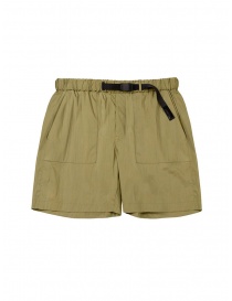 Mens trousers online: Monobi belted shorts in green
