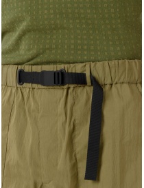 Monobi belted shorts in green