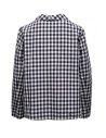Casey Casey navy/ivory checked shirt jacket shop online womens jackets