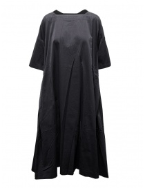 Casey Casey black tunic dress in cotton 20FR438 BLACK