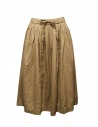 Casey Casey beige cotton midi skirt buy online 20FJ147 CAMEL