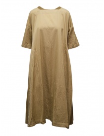 Casey Casey long beige tunic dress in cotton 20FR438 CAMEL order online