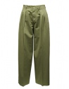 Cellar Door Frida wide green trousers with pleats buy online FRIDA CAPUELT OLIVE RF457 76