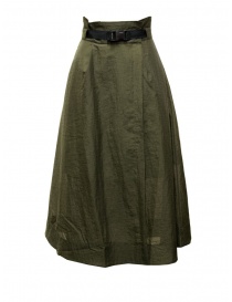 Cellar Door Ingrid army green midi wrap skirt online