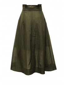 Cellar Door Ingrid army green midi wrap skirt