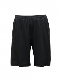 Mens trousers online: Cellar Door Alfred black Bermuda shorts in technical fabric