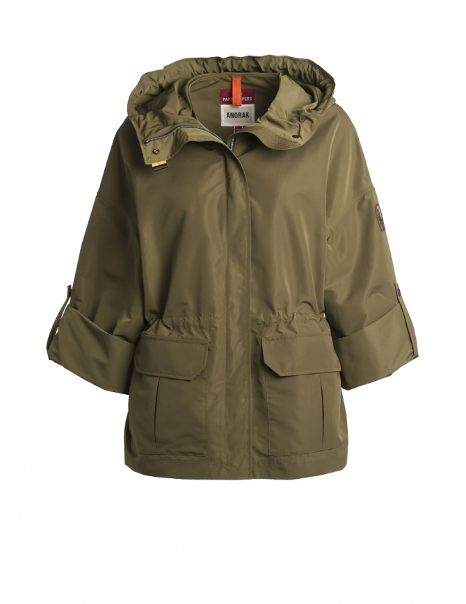 Parajumpers Hailee parka with buttonable sleeves PWJCKAN33 HAILEE SURP.GREEN212 womens jackets online shopping