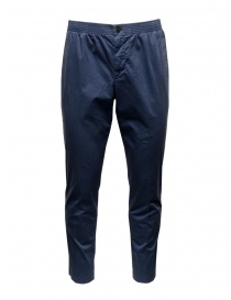 Mens trousers online: Cellar Door Ciak blue trousers with elastic