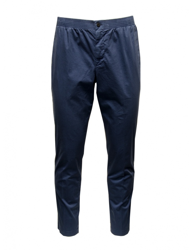 Cellar Door Ciak pantaloni blu con elastico CIAK TAPERED BLU SW pantaloni uomo online shopping