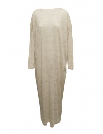 Dune_ beige maxi dress in linen, cotton and silk 01 70 Z15U ARIZONA order online