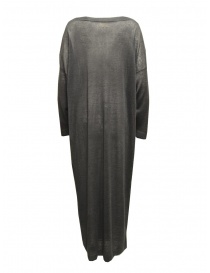 Dune_ maxi abito grigio in cotone lino seta acquista online