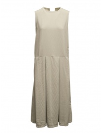 Womens dresses online: Maria Turri beige sleeveless dress with suns