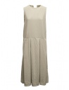 Maria Turri beige sleeveless dress with suns buy online 34102 WHITE MTF