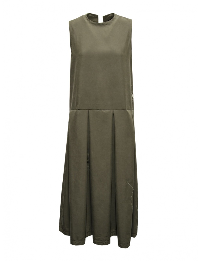 Maria Turri green sleeveless dress with suns 34102 GREEN MTF womens dresses online shopping