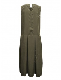 Maria Turri green sleeveless dress with suns buy online