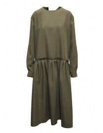 Maria Turri khaki green long-sleeved dress 34106 GREY MTF