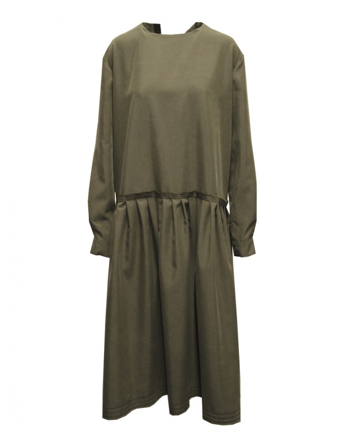 Maria Turri khaki green long-sleeved dress 34106 GREY MTF womens dresses online shopping