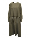 Maria Turri khaki green long-sleeved dress buy online 34106 GREY MTF
