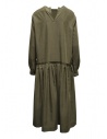 Maria Turri khaki green long-sleeved dress shop online womens dresses