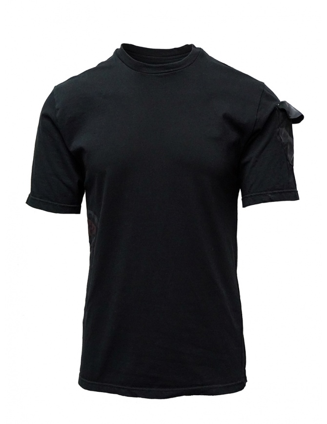 D.D.P. black T-shirt with hand-painted details DDP T-S mens t shirts online shopping