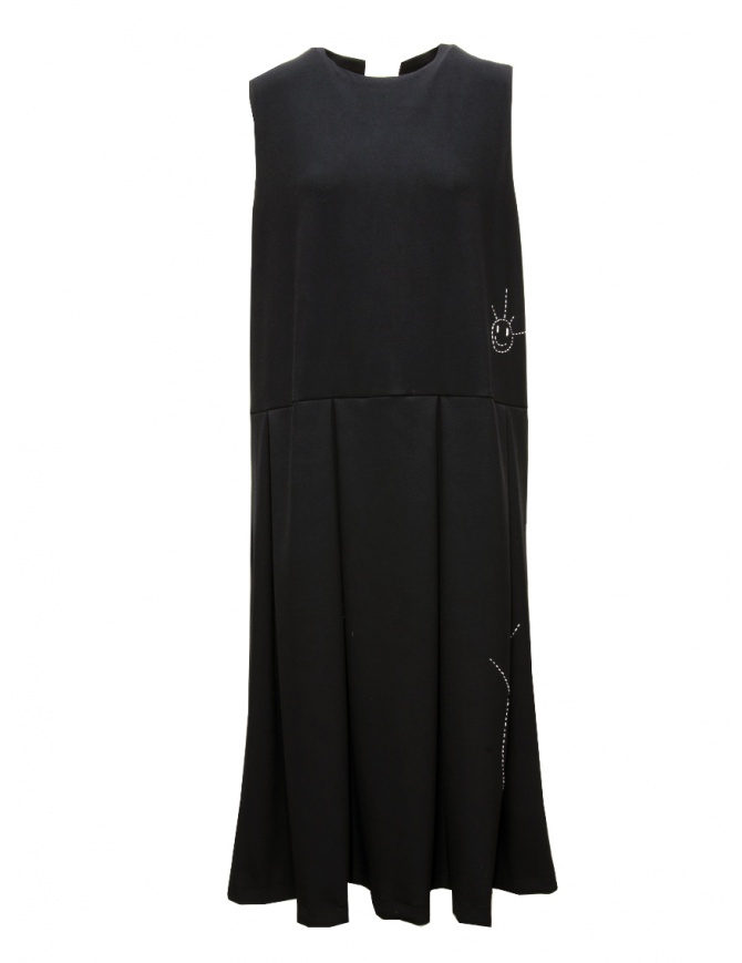 Maria Turri black sleeveless dress with suns 34102 BLACK MTF womens dresses online shopping