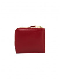 Comme des Garçons SA3100OP piccolo portamonete rosso con tasca esterna