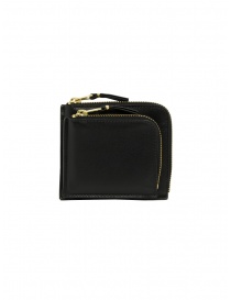 Comme des Garçons SA3100OP black leather purse with outside pocket SA3100OP BLACK order online