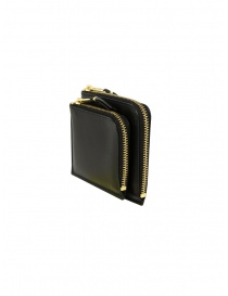 Comme des Garçons SA3100OP black leather purse with outside pocket